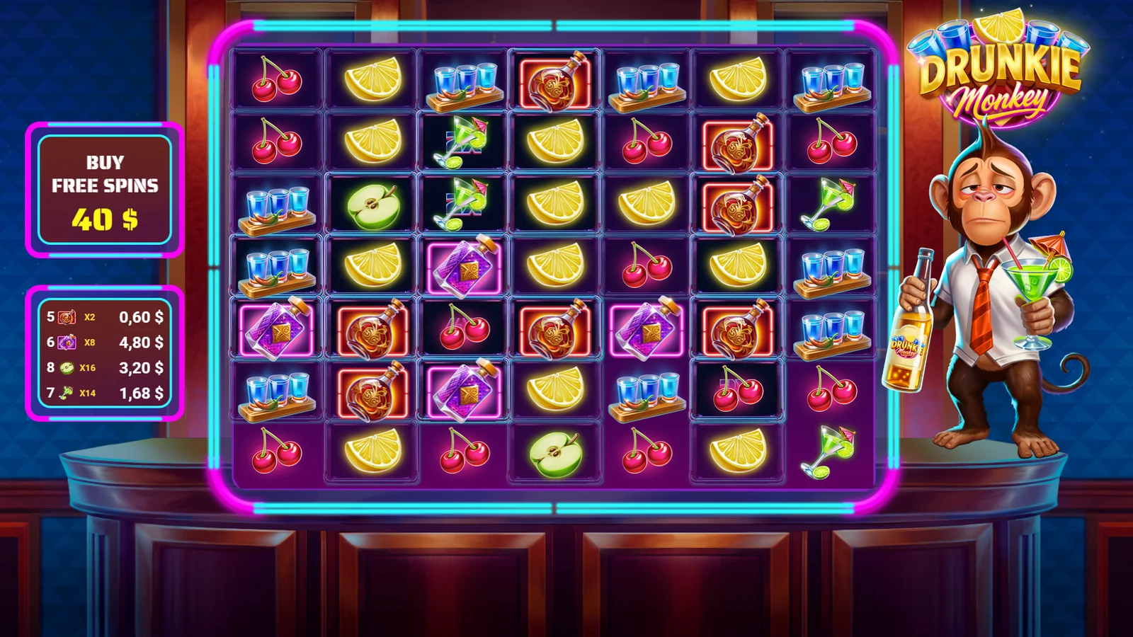 Drunkie Monkey gameplay screenshot